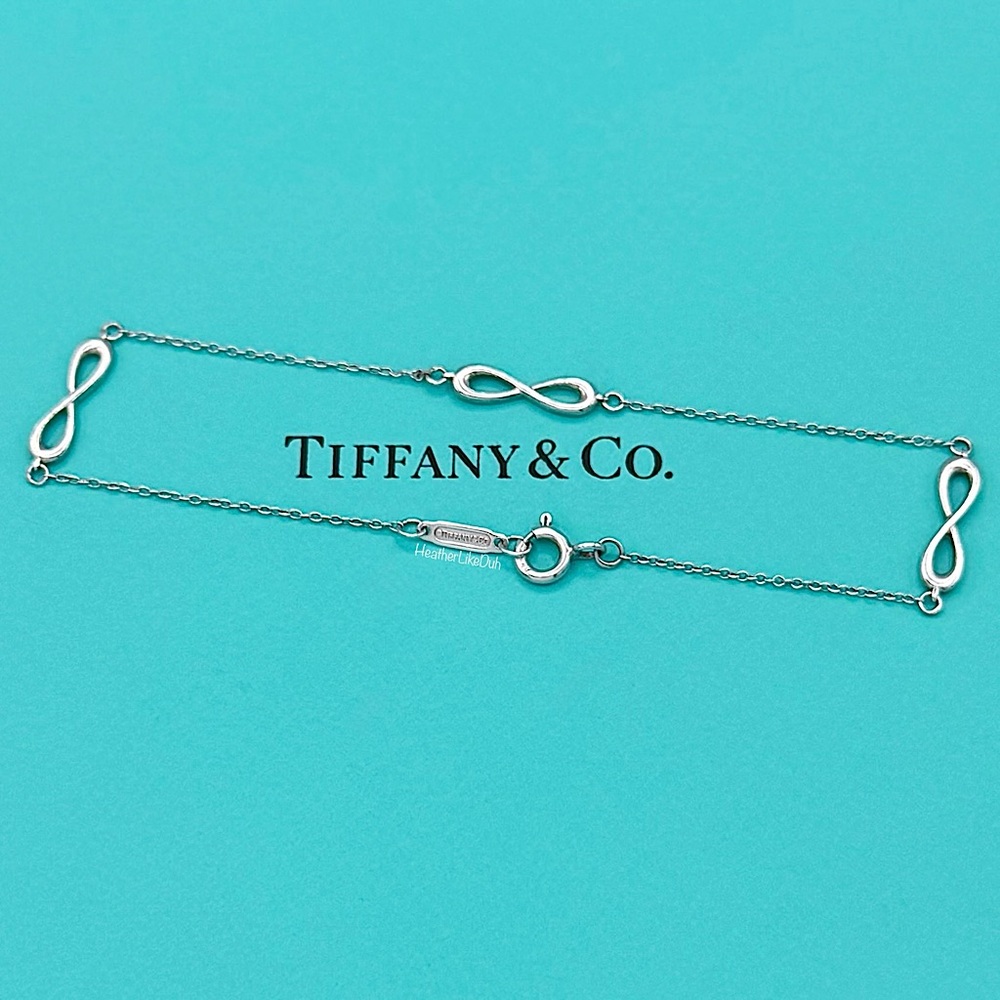 SOLD Authentic Tiffany & Co. Limitless Infinity Multi Station Silver Bracelet
